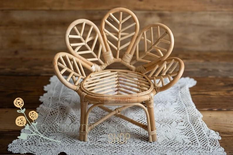 Bamboo Cane Rattan chair posing basket for newborns,sitter,Baby